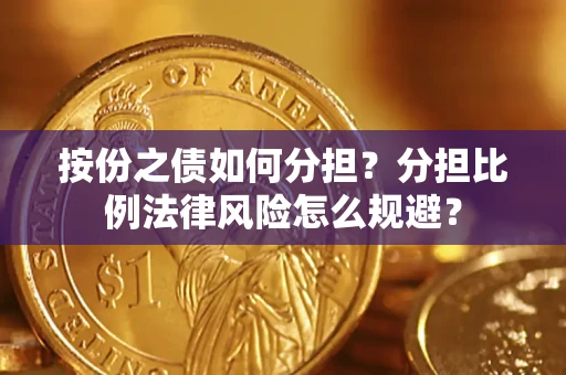 武汉按份之债如何分担？分担比例法律风险怎么规避？