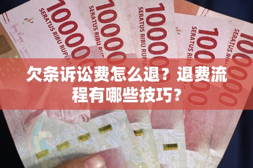 武汉欠条诉讼费怎么退？退费流程有哪些技巧？
