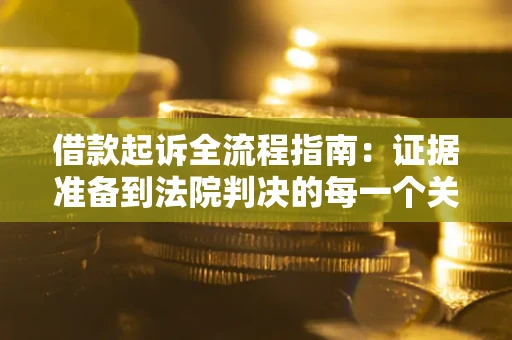 武汉借款起诉全流程指南：证据准备到法院判决的每一个关键步骤