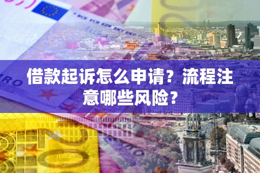 武汉借款起诉怎么申请？流程注意哪些风险？