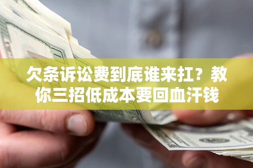 武汉欠条诉讼费到底谁来扛？教你三招低成本要回血汗钱